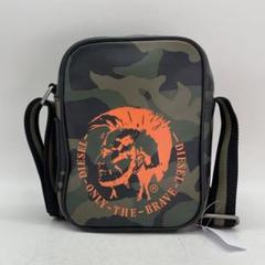 未使用✨ ディーゼル ブレイブマン モヒカンロゴ ショルダーバッグ ブラック DIESEL ディーゼル モヒカン ブレイブマンロゴ ショルダーバック