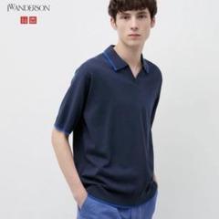 【未使用】A.P.C. x JW Anderson ネイビー 長袖ポロシャツ 未使用】A.P.C. x JW Anderson ネイビー 長袖ポロシャツ - メルカリ