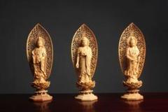 仏教美術 仏像 西方三聖仏像 家内 供養 銅 工芸品 置物 仏教美術 仏像 西方三聖仏像 家内 供養 銅 工芸品 置物