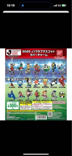 もつき様専用　Jリーグチャーム5点セットのサムネイル