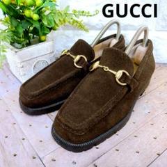 GUCCI グッチ ビットローファー ホースビット トラックソール スエード