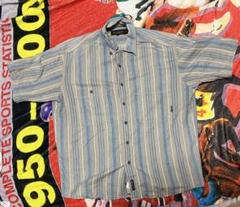 90s Timberland 半袖BDシャツ 短丈　city 古着vintage 送料無料』 90s Timberland サファリシャツ 半袖 ベージュ XL