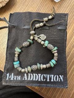 14th addiction ターコイスブレスレット 14th addictionターコイズブレスレット