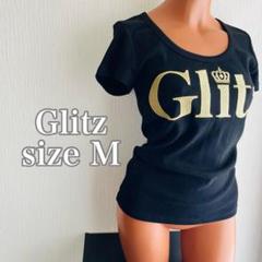 【新品タグ付き】【y2k 00s】Glitz平成ギャル　ゴールド刺繍ロゴ　ピチT