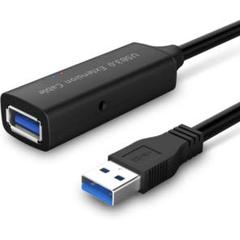 USB延長5MUSB3.0延長ケーブル信号強化チップ内蔵5Gbp高速データ転送