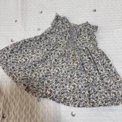 コトコット　花柄　ワンピース　80サイズ