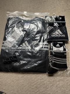 メンズadidas Tシャツ・ミニタオル・靴下3点セット