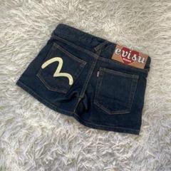 美品！evisu donna エヴィス　カモメ　ショートパンツ　ローライズ evisu donna エヴィス カモメ ショートパンツ ピンク ローライズ