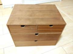 【ニトリ廃盤品】　収納ボックス ナチュラルウッド 3段