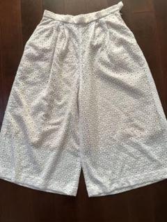 ensuite lumiere 白レースロングキュロットパンツ　エンスイート
