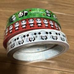 パンダ柄テープ　セロハンテープ　3種　レアのサムネイル