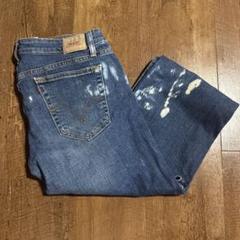 Levi's 524 ダメージ加工 フレアパンツブーツカットブルージーンズメンズ