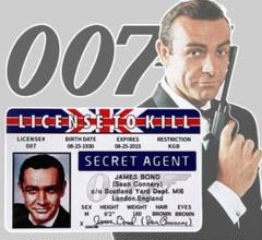 ジェームスボンド　007 ポストカード　封緘 James Bond 50th Anniversary Postcards /007 ジェームズ
