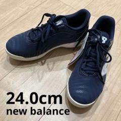 【新品未使用】new balance 野球スパイク　24.0cm ネイビーのサムネイル