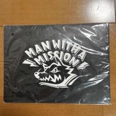 未使用　マンウィズ ロゴ　マウスパッド ブラック MWAM オオカミ