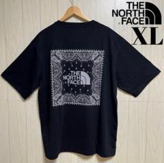 【完売品】【希少】ノースフェイス バンダナ スクエアロゴ ロゴ ティー　XL