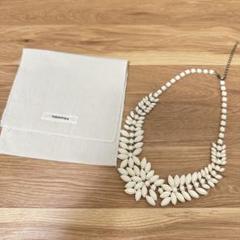 life's TODAYFUL フラワーモチーフ ネックレス ホワイト　保管袋付