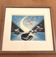 藤城清治「日の出のプレリュード」 ダイヤモンドスクリーニング