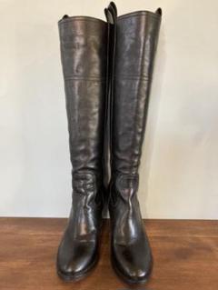 L'AUTRE CHOSE ロングブーツ レザー 黒 ブラック 37 23.5