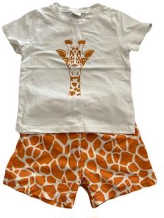 キリンプリントTシャツ&ショートパンツセット