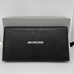国内即発★人気 BALENCIAGA CASH フラップ長財布 650875 BALENCIAGA CASH フラップ長財布 カーフレザー ブラック - メルカリ