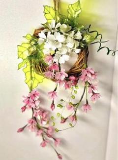 アメリカンフラワー ディップフラワー （八重桜・リース）NO.92