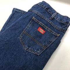 【美品】Dickies W40L30 ストレートデニム 濃紺 XL