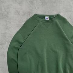 【超特価sale開催】  即発送】90s ラッセル 無地 L グリーン トレーナー スウェット トップス
