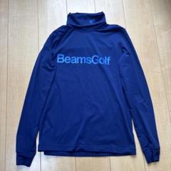 BEAMS GOLF ロゴ タートルネック シャツ　M ブルーのサムネイル