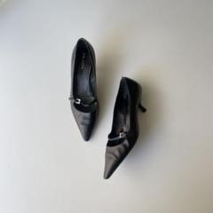 お値下げ❗️PRADA 黒 エナメル ハイヒール　23センチ PRADA - お値下げ❣️PRADA 黒 エナメルハイヒール (23)の通販