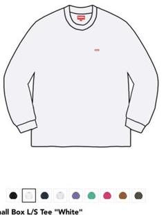 Supreme Small Box L/S Tee "White" サイズL