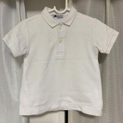 お受験　幼稚園　半袖ポロシャツ　95センチ　白　記名なし