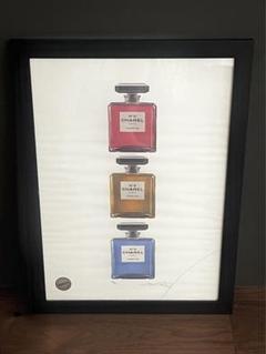 2セット】Chanel シャネルTwiggy&No 5 額入り