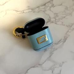 フェンディ FENDI ライトブルー AirPodsケース イヤホンケース フェンディ FENDI ライトブルー AirPodsケース イヤホンケース