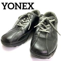 YONEX パワークッション SHW-LC21 黒 23.5 PUレザー ジップ