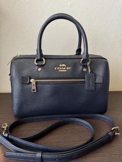 COACH ローアンサッチェル 2way ハンドバッグ ショルダー ネイビー 2025年最新】ローアンサッチェルの人気アイテム - メルカリ