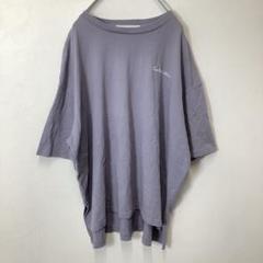 アズノウアズプラス Tシャツ カットソー バックプリント パープル