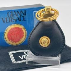 極美品✨️GIANNI VERSACE キーリング レザー メドューサ