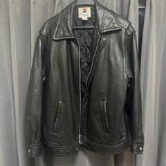 激レア　ペプシ　レザージャケット　ビンテージ　古着　レザー　ジャケット　革 80s 90s ビンテージ DIVE レザー ファイアーマンコート XL