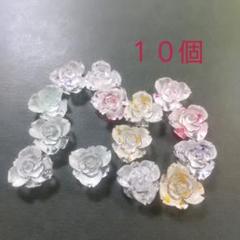 お花のクリアカボション