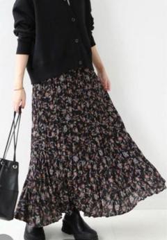 ジャーナルスタンダード レリューム ワッシャープリーツフレアスカート 花柄のサムネイル