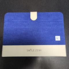 SMILE ZEMI デニムブルー タブレットケース