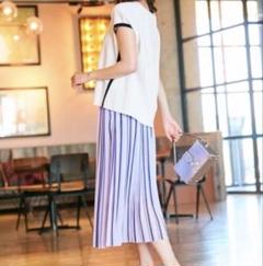 Multi Stripe プリーツスカート　オンワード　ICB Lサイズ Multi Stripe プリーツスカート オンワード ICB Lサイズ - メルカリ