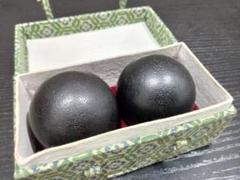 角 玉58mm 穴なしセット 根付 象牙風 中国