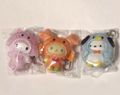 サンリオ　ちびっとも　くだもの　キティ　マイメロ　ウサハナ　3点セット サンリオキャラクターズ ちびっとも くだもの キティ ウサハナ
