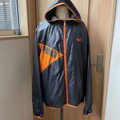 PUMA ウィンドブレーカー 男女問わずダークグレー\オレンジＸＬのサムネイル
