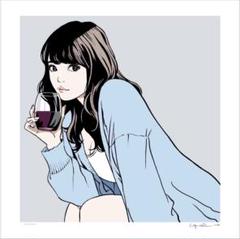 江口寿史エディションサイン入り版画「first snow」 2月24日(月) 12時よりWEBショップにて、江口寿史エディション