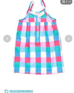 ラゲッドワークス　ワンピース　チェック　130 美品　女の子