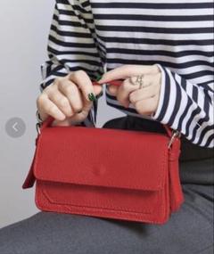 【美品】エリジール ショルダー バッグ 2way フラップ レザー