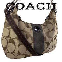 【美品】 COACH コーチ ショルダーバッグ シグネクチャー 2way